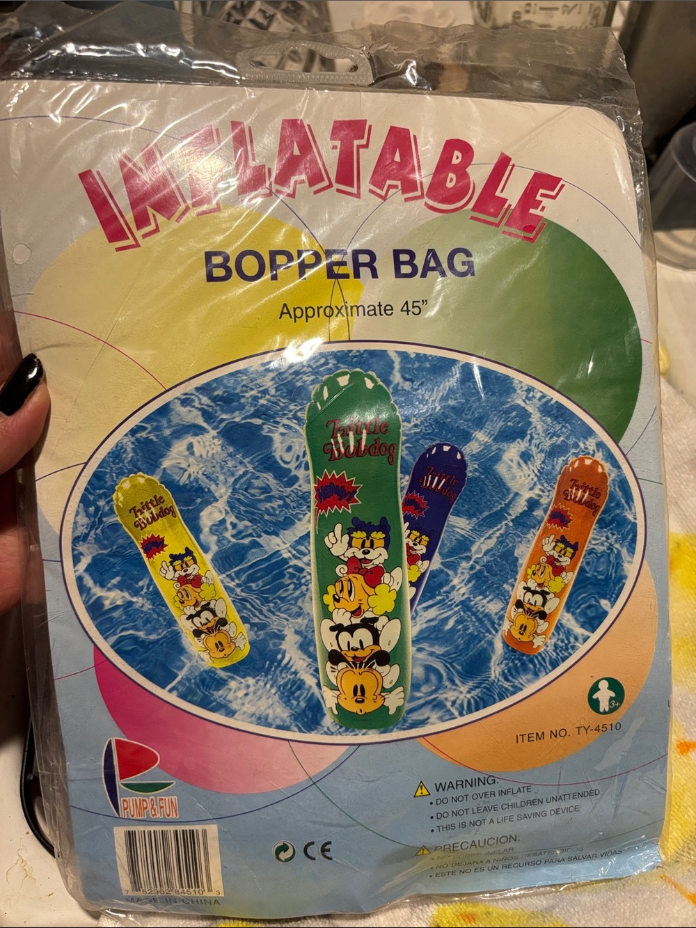 Inflatable Vintage Disney Bopper Bag